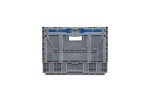 Hudson Exchange 23.62 x 15.75 x 11.81" (15.2 Gallon, 3 Pack) Collapsible Straight Wall Handled Storage Container Tote, Gray