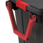 Sterilite 4-Pack Storage Bins with Lids & Wheels, Large Heavy Duty Totes, 40 Gallon, Black