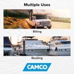 Camco Brass Marine/RV Water Pressure Regulator – Protects RV Kitchen Small Appliances, Plumbing & Hoses – Reduces RV Water Pressure to Safe & Consistent 40-50 PSI – Drinking Water Safe (40055)