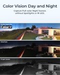 REOLINK Argus 4 Pro, 4K Solar Security Cameras Wireless Outdoor, 8MP for Home Security, ColorX Night Vision, 180° No Blindspots, 5G/2.4GHz WiFi 6, AI Detection, No Monthly Fee, Home Hub Compatible