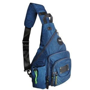 Kawei Knight Large Sling Bag Tablet Backpack Cross Body Shoulder Bag Travel Rucksack Blue