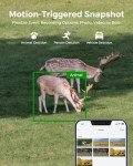 REOLINK 4K Dual Lens Cellular Trail Security Camera, 4G LTE, Auto Tracking No WiFi Live Video Game Solar Powered Camera with 6X Hybrid Zoom, No-Glow IR, IP66 for Wildlife, TrackMix LTE Trail
