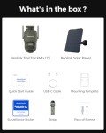 REOLINK 4K Dual Lens Cellular Trail Security Camera, 4G LTE, Auto Tracking No WiFi Live Video Game Solar Powered Camera with 6X Hybrid Zoom, No-Glow IR, IP66 for Wildlife, TrackMix LTE Trail