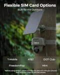 REOLINK 4K Cellular Trail Camera, 3G/4G LTE, 360° Full View, 4K Live Streaming & Playback on Phone, Animal Recognition, No-Glow IR, Smart Motion Activated, Solar Powered Game Camera, Go Ranger PT