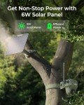 REOLINK 4K Cellular Trail Camera, 3G/4G LTE, 360° Full View, 4K Live Streaming & Playback on Phone, Animal Recognition, No-Glow IR, Smart Motion Activated, Solar Powered Game Camera, Go Ranger PT