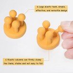 iBetterLife Self-Adhesive Shower Razor Holder - 6Pcs Wall Mounted Hooks Hanger for Clipping & Hanging Toothbrush Towel Loofah Bathroom Kitchen Home Office Dorm Room Essentials Storage Wreath Hook
