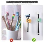 iBetterLife Self-Adhesive Shower Razor Holder - 6Pcs Wall Mounted Hooks Hanger for Clipping & Hanging Toothbrush Towel Loofah Bathroom Kitchen Home Office Dorm Room Essentials Storage Wreath Hook