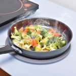 11" Silicone Splatter Screen Pan Cover with Folding Handle, Heat Insulation Cooling Mat, Strainer, Drain Board, Oil Splash Guard for Frying Pan