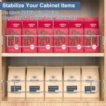 Rv Adjustable refrigerator tension rods bars 12.5-22.3" | Essential Rv Camper fridge Accessories & Cabinet Tension Rods bars, Camper & Travel Trailer Accessories | Stainless Steel (2 Pack)