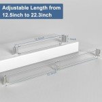 Rv Adjustable refrigerator tension rods bars 12.5-22.3" | Essential Rv Camper fridge Accessories & Cabinet Tension Rods bars, Camper & Travel Trailer Accessories | Stainless Steel (2 Pack)