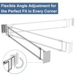 Rv Adjustable refrigerator tension rods bars 12.5-22.3" | Essential Rv Camper fridge Accessories & Cabinet Tension Rods bars, Camper & Travel Trailer Accessories | Stainless Steel (2 Pack)