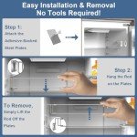 Rv Adjustable refrigerator tension rods bars 12.5-22.3" | Essential Rv Camper fridge Accessories & Cabinet Tension Rods bars, Camper & Travel Trailer Accessories | Stainless Steel (2 Pack)
