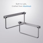 Safoner Foldable RV Shoe Rack- Aluminum Camper Shoe Organizer, Wall-Mounted Shelf, Efficient Holder and Storage Rack for Various Shoes, Essential Travel Trailer Organization Accessories- 2 Packs