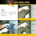 Xcluder Rodent Control Fill Fabric, Large DIY Kit with Inspection and Fit Tool, Stainless Steel Wool, Stops Rats and Mice