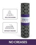 DEXI Front Door Mat Outside Entrance, 24x36 Rubber Doormat, Stain Resistant, Low Profile, All-Season Weather Dirt Trapping, Waterproof Easy Clean Mats, Grey