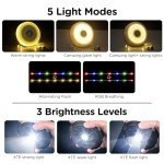 OGERY Camping String Lights, 4 in 1 Quick Storage 32.8FT Rechargeable Tent Lights String with 8 Lighting Modes, Hanging Waterproof Portable LED Lamp for Outdoor Patio Awning Garden Party Essentials