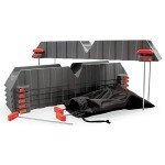 Camco Rhino Camper / RV Sewer Hose Support Kit - Supports Up to 20-Feet of RV Sewer Hose - Features Nesting Design for Easy RV Storage & Includes (6) 30” Section w/4 Stakes Each (43071)