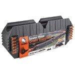 Camco Rhino Camper / RV Sewer Hose Support Kit - Supports Up to 20-Feet of RV Sewer Hose - Features Nesting Design for Easy RV Storage & Includes (6) 30” Section w/4 Stakes Each (43071)