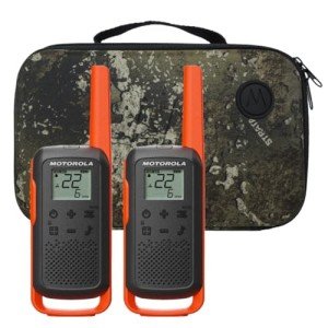 Motorola Solutions, Portable FRS, T275, Talkabout, Two-Way Radios, Rechargeable, 22 Channel, 25 Miles, Orange W/Black, 2 Pack