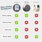 GorillaLine Max - Retractable Clothesline Indoor Outdoor Clothes Line - Heavy Duty Clothes Drying Laundry Line - Wall Mounted Drying Rack - Air Dry Clothing - Max Tighten with GorillaGrip