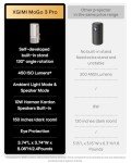 XGIMI MoGo 3 Pro NEW Portable Projector, Google TV with Licensed Netflix, Build-in Adjustable Stand, Mini Projector Supports Power Banks, 450 ISO Lumens, ISA 2.0, 2 x 5W Harman Kardon