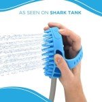 Aquapaw Dog Bath Brush Pro – Sprayer & Scrubber in One – Indoor/Outdoor Pet Grooming Tool for Long & Short Hair – Includes Hose & Shower Attachment