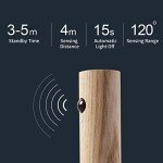 Night Light Motion Sensor, for Kids Toddler Baby Nursery, Magnetic Rechargeable LED Wall Lamp, Portable Wooden Wall Sconce, Battery USB Touch, for Bedrooms Corridors Stairs Bathroom