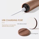 Night Light Motion Sensor, for Kids Toddler Baby Nursery, Magnetic Rechargeable LED Wall Lamp, Portable Wooden Wall Sconce, Battery USB Touch, for Bedrooms Corridors Stairs Bathroom
