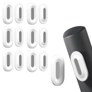 Nearockle 6 Pack Magnetic Remote Control Holder Wall Mount, 2025 Upgraded Smaller & Stronger Magnetic Silicone Remote Control Organizer TV Remote Charger Holder Caddy Back of TV (White)
