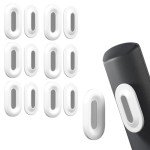 Nearockle 6 Pack Magnetic Remote Control Holder Wall Mount, 2025 Upgraded Smaller & Stronger Magnetic Silicone Remote Control Organizer TV Remote Charger Holder Caddy Back of TV (White)