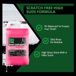 Pink Car Wash Soap - 1 Gallon, Scratch-Free Shine