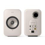 KEF LSX II LT Wireless Bookshelf Speakers - Stone White