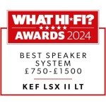 KEF LSX II LT Wireless Bookshelf Speakers - Stone White