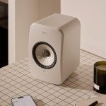 KEF LSX II LT Wireless Bookshelf Speakers - Stone White
