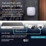 D-Link DGS-1210-10MP 10-Port Gigabit Smart Managed PoE Switch with 2 Gigabit SFP Ports, 130 W Power Budget, Enhanced L2 Switching and Security