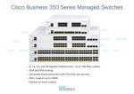 Cisco Business CBS350-8P-E-2G Managed Switch | 8 Port GE | PoE | Ext PS | 2x1G Combo | Limited Lifetime Protection (CBS350-8P-E-2G)