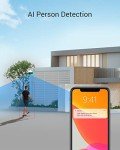 EZVIZ 2.5K Pan/Tilt/Zoom Wi-Fi Security Camera, Outdoor CCTV, 360° View, AI Human Detection, 30M Colour Night Vision, Two-Way Talk, Work with Alexa & Google, 256 GB SD Card/Cloud Storage (C8W 4MP)