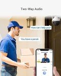 EZVIZ 2.5K Pan/Tilt/Zoom Wi-Fi Security Camera, Outdoor CCTV, 360° View, AI Human Detection, 30M Colour Night Vision, Two-Way Talk, Work with Alexa & Google, 256 GB SD Card/Cloud Storage (C8W 4MP)