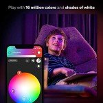 Philips Hue White and Colour Ambiance Starter Kit: Smart Bulb 2x Pack LED [B22 Bayonet Cap] Includes Hue Button + Bridge. Works with Alexa, Google Assistant and Apple HomeKit,9 Watts