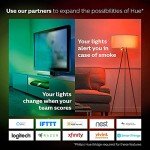 Philips Hue White and Colour Ambiance Starter Kit: Smart Bulb 2x Pack LED [B22 Bayonet Cap] Includes Hue Button + Bridge. Works with Alexa, Google Assistant and Apple HomeKit,9 Watts