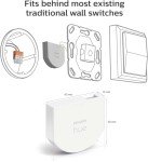 Philips Hue Smart Wall Switch Module Twin Pack. Works with Alexa, Google Assistant and Apple Homekit, Black
