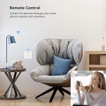 LNL WiFi Smart Light Switch, Alexa Smart Light Switch with Remote Control and Timer, Compatible with Alexa, Google Assistant and IFTTT, Easy Installation, Neutral Wire Required (1 Way 1 Gang)