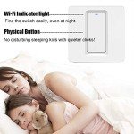 LNL WiFi Smart Light Switch, Alexa Smart Light Switch with Remote Control and Timer, Compatible with Alexa, Google Assistant and IFTTT, Easy Installation, Neutral Wire Required (1 Way 1 Gang)