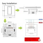 LNL WiFi Smart Light Switch, Alexa Smart Light Switch with Remote Control and Timer, Compatible with Alexa, Google Assistant and IFTTT, Easy Installation, Neutral Wire Required (1 Way 1 Gang)