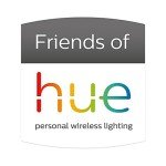 Retrotouch Friends of Hue Smart Switch - White with Chrome Trim, 02800