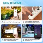 NineLeaf 3 Gang Outdoor Switch Box,Upgraded Smart Heavy-Duty Waterproof Outdoor Electrical Box IP66,WiFi light Timer Outdoor Compatible with Tuya/Smart Life,Cable Gland Included,110V-240V,Outdoor Use