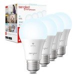 Sengled Alexa Light Bulb, WiFi Light Bulbs, Smart Light Bulbs, Smart Bulbs That Work with Alexa & Google Assistant, A19 Daylight (5000K) No Hub Required, 800LM 60W Equivalent High CRI>90, 4 Pack