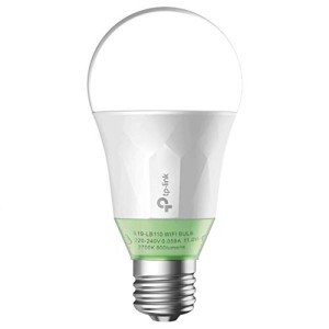 TP-LINK Kasa Smart Bulb, Wi-Fi Smart Switch, E27/B22, 10 W, Works with Amazon Alexa (Echo and Echo Dot) and Google Home, Dimmable Soft Warm White, No Hub Required (LB110), [Energy Class A+]
