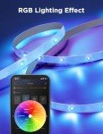 Govee LED Strip Lights 15m, Smart WiFi App Control RGB LED Strip, Work with Alexa & Google Assistant, Colour Changing, for Bedroom, Living Room, Party