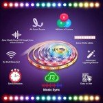 Tapo Smart LED Strip Light, 2x5m, Wi-Fi App Control RGBW Multicolour LED Light Strips, PU Coating, Works with Alexa & Apple HomeKit, Suitable for TV Kitchen DIY LED Lights for Bedroom (Tapo L930-10)